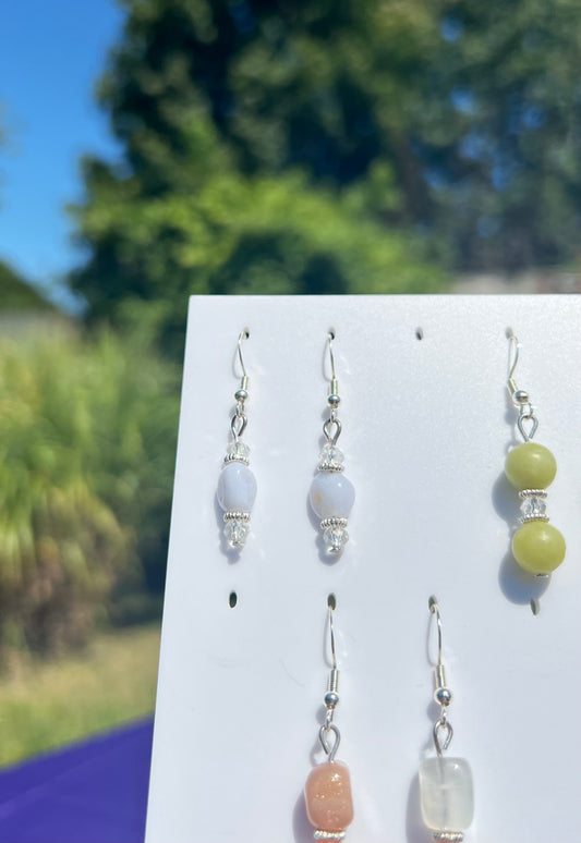 Blue Lace Agate Pixie earrings