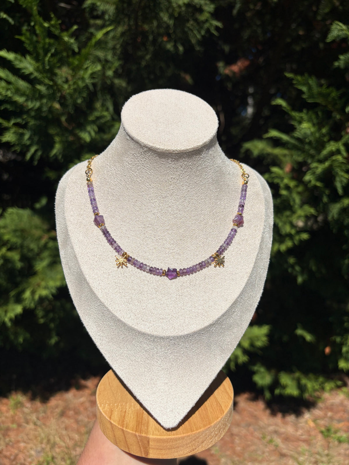 Amethyst Starburst necklace