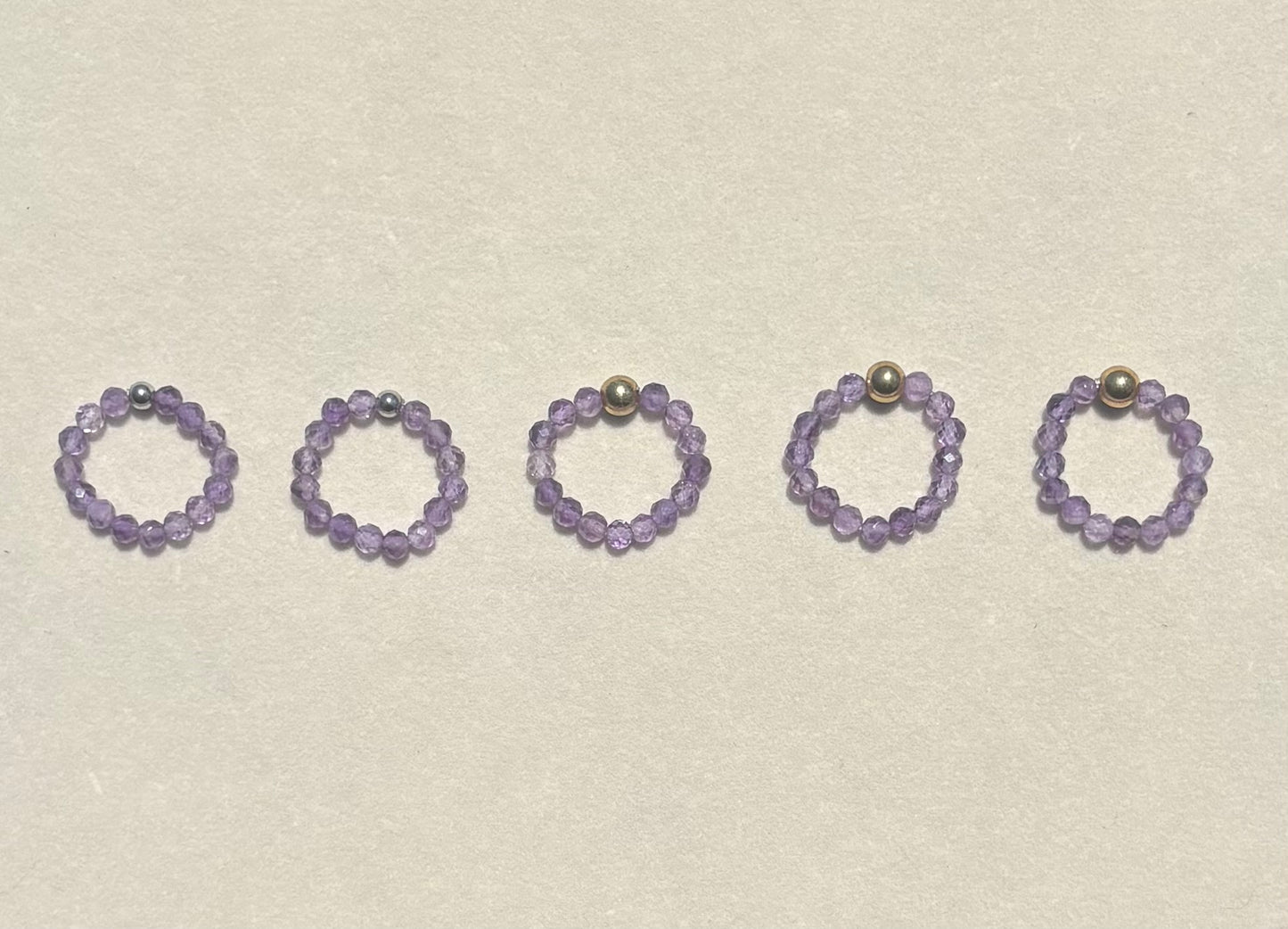 Gemstone Beaded Rings