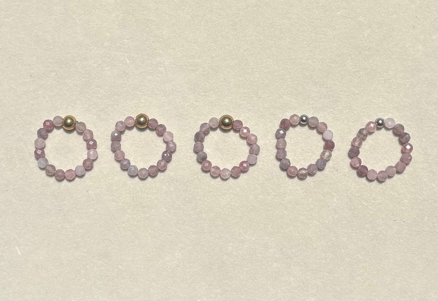 Gemstone Beaded Rings