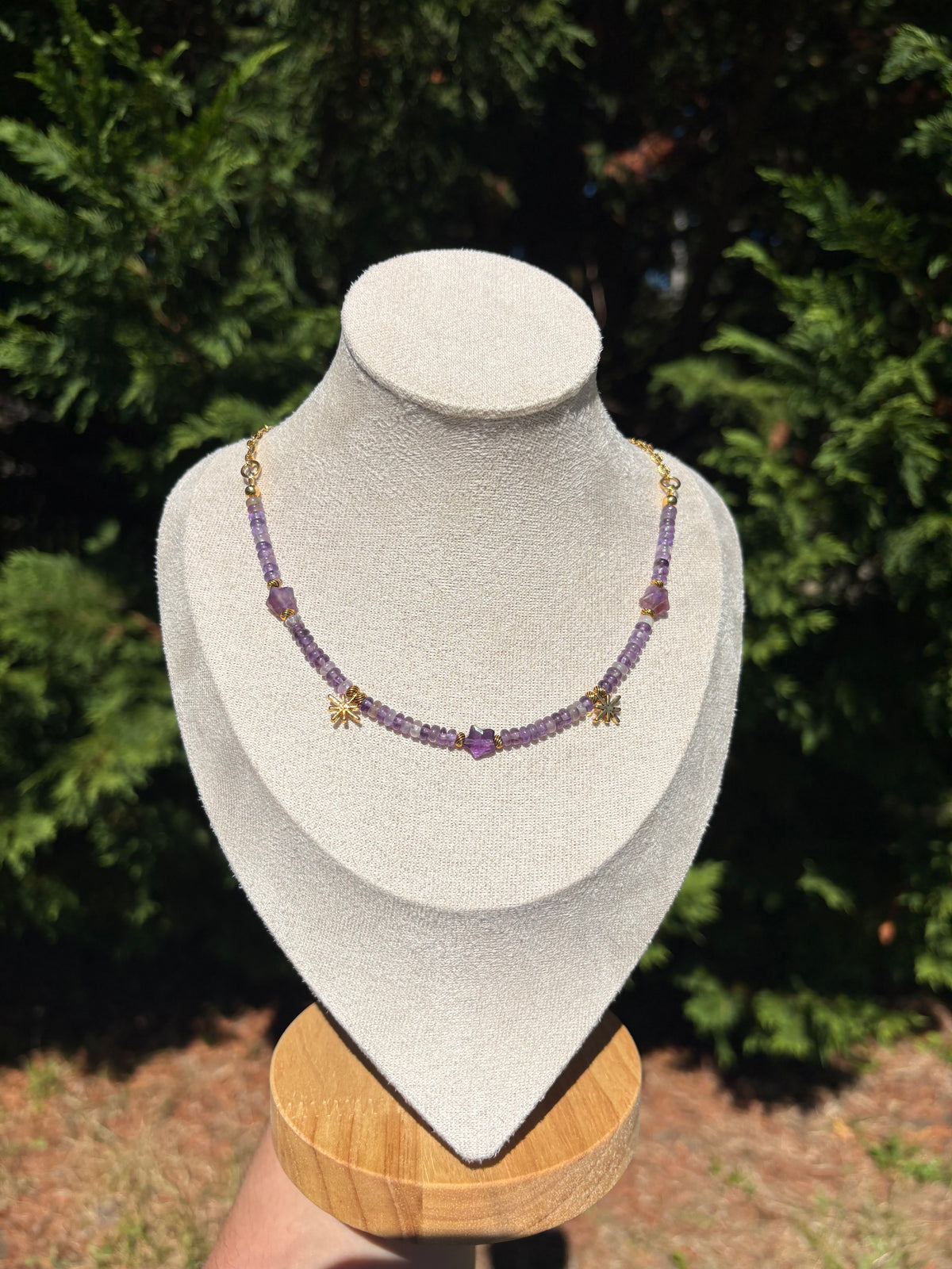 Amethyst Starburst necklace