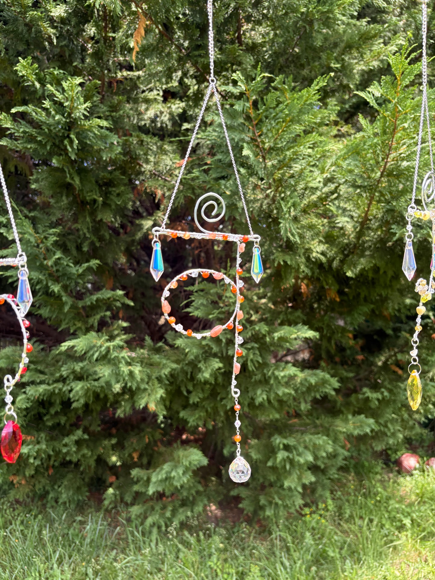 Carnelian and Sunstone Sacral Chakra Sun Catcher