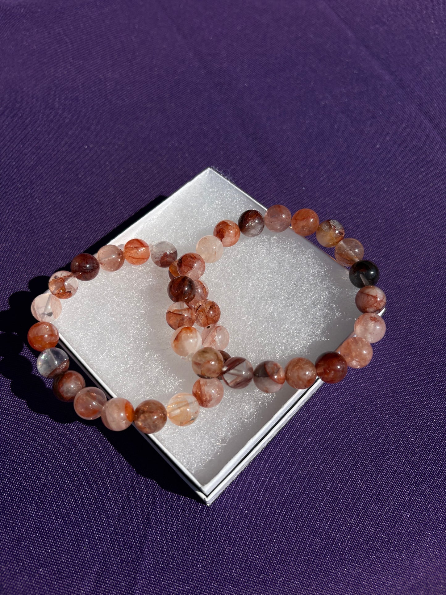 Lepidocrocite Hematoid Quartz Bracelets