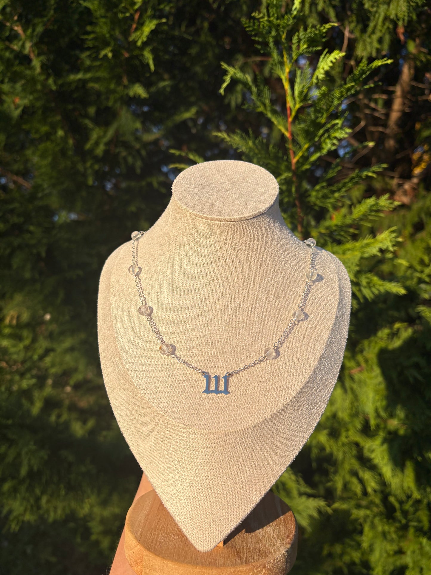 111 Clear Quartz Necklace