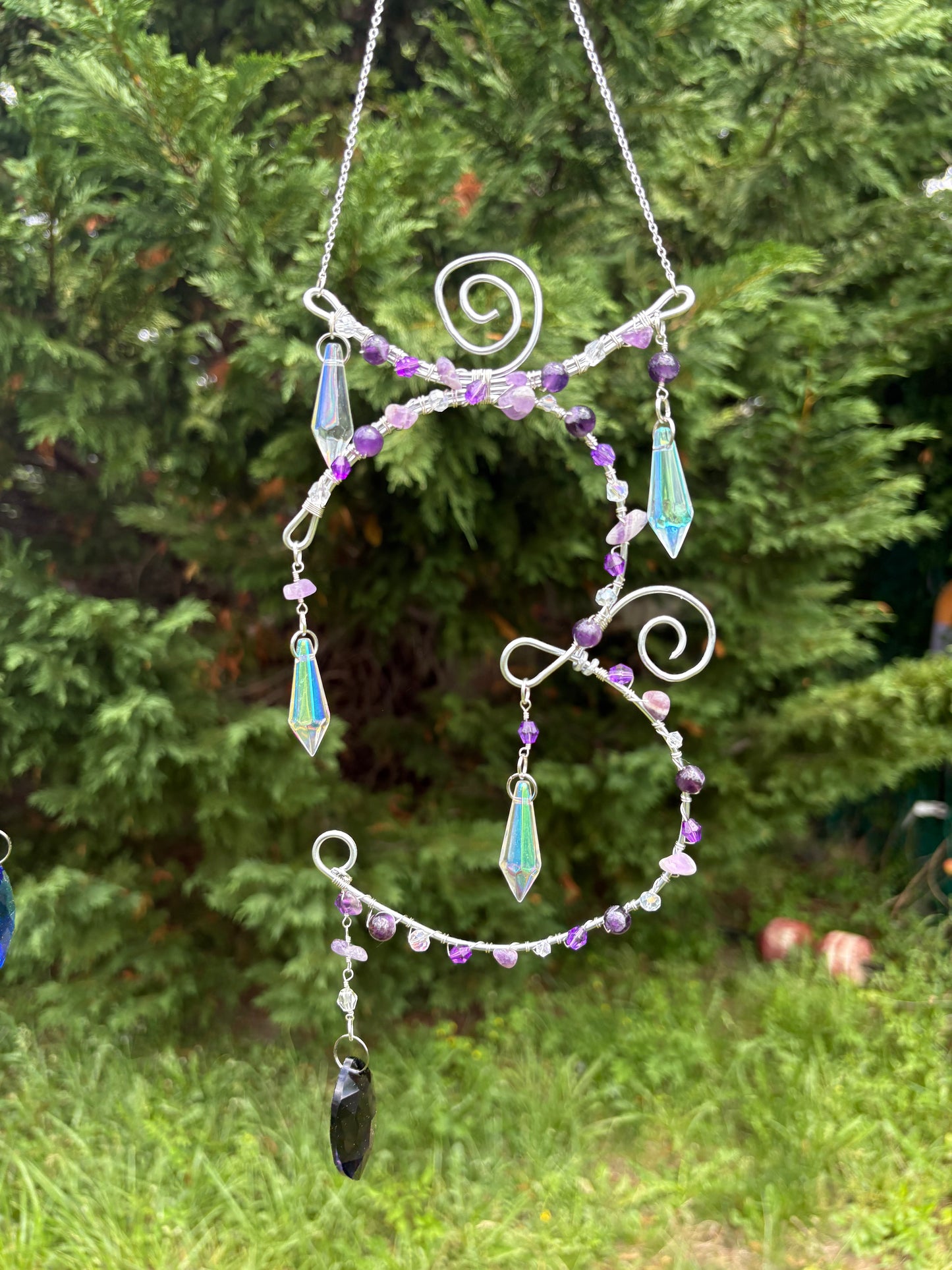 Amethyst Crown Chakra Sun Catcher