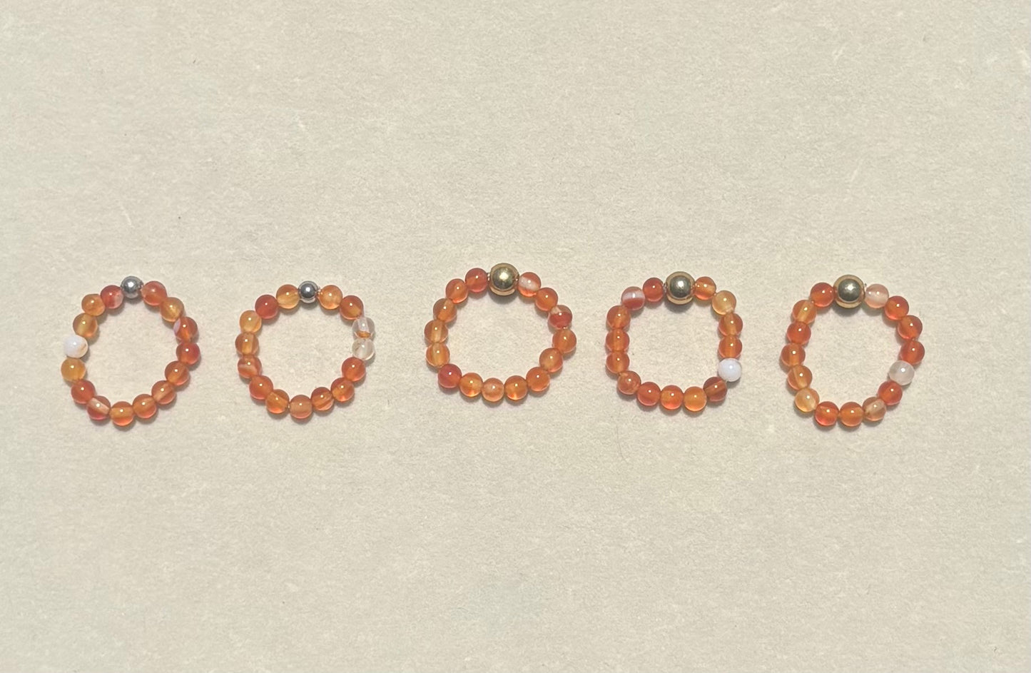 Gemstone Beaded Rings