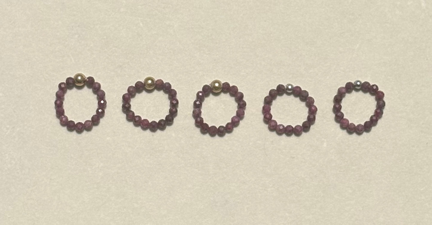 Gemstone Beaded Rings