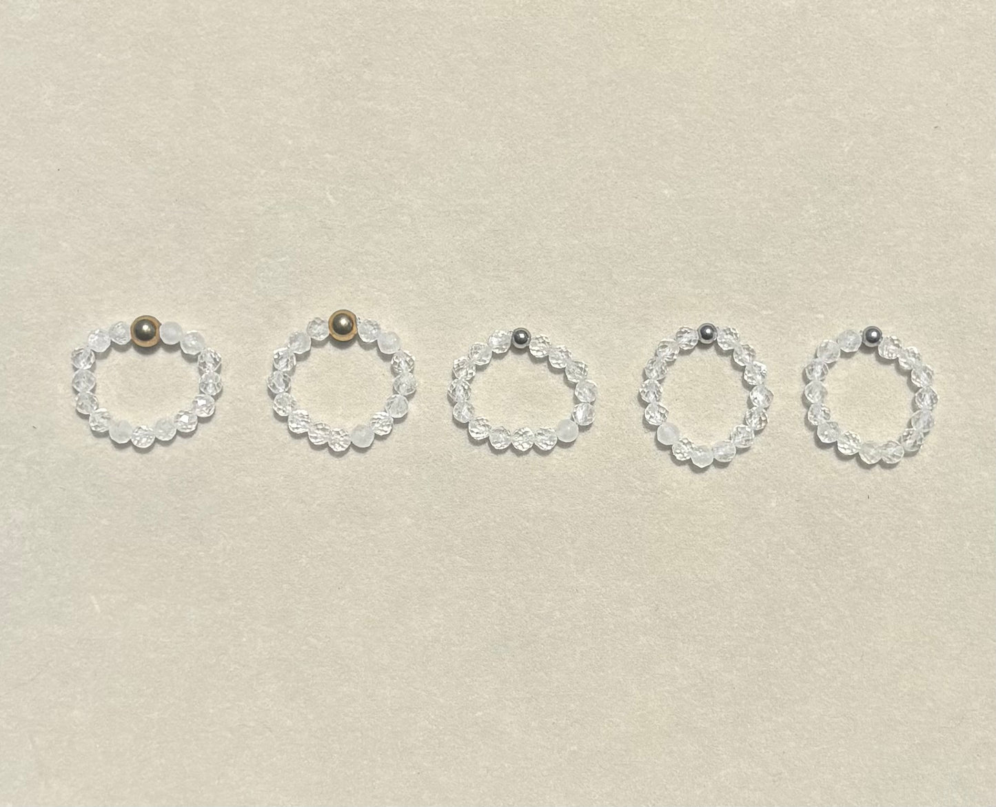 Gemstone Beaded Rings