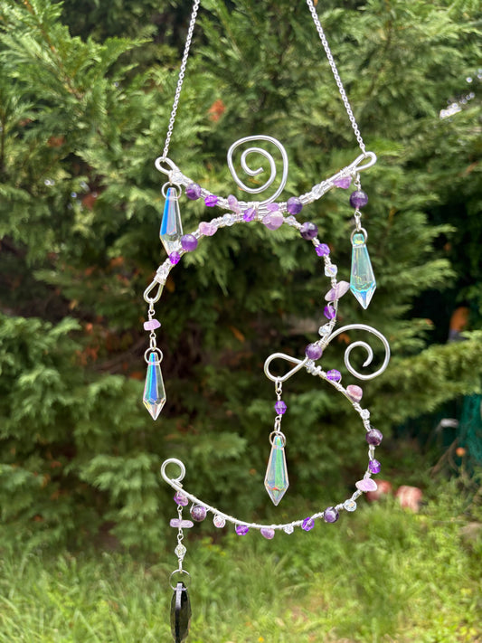 Amethyst Crown Chakra Sun Catcher