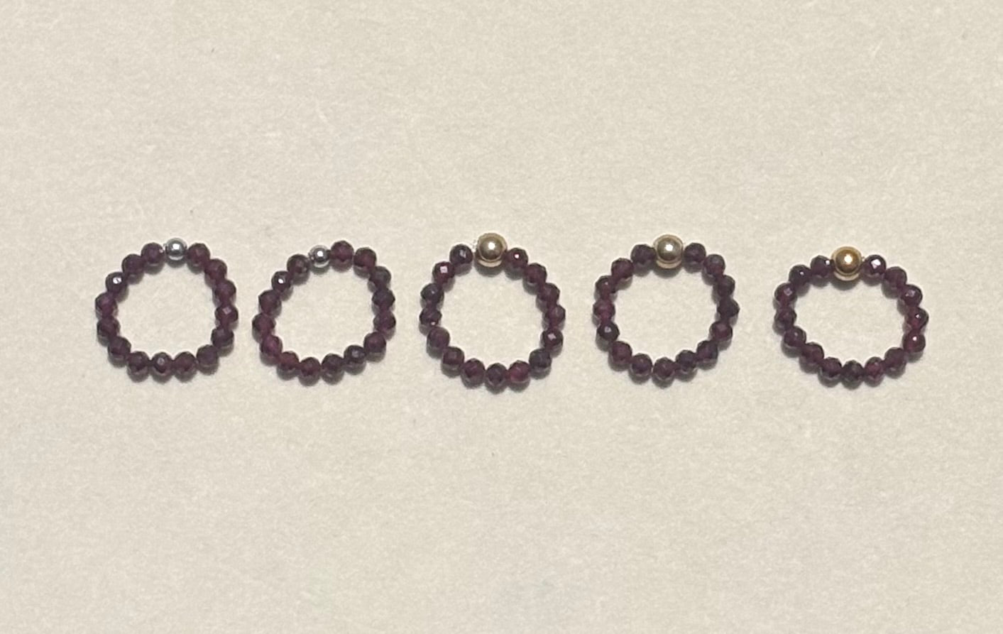 Gemstone Beaded Rings