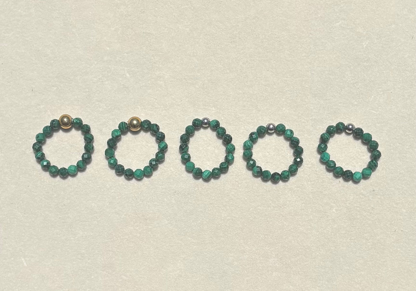 Gemstone Beaded Rings