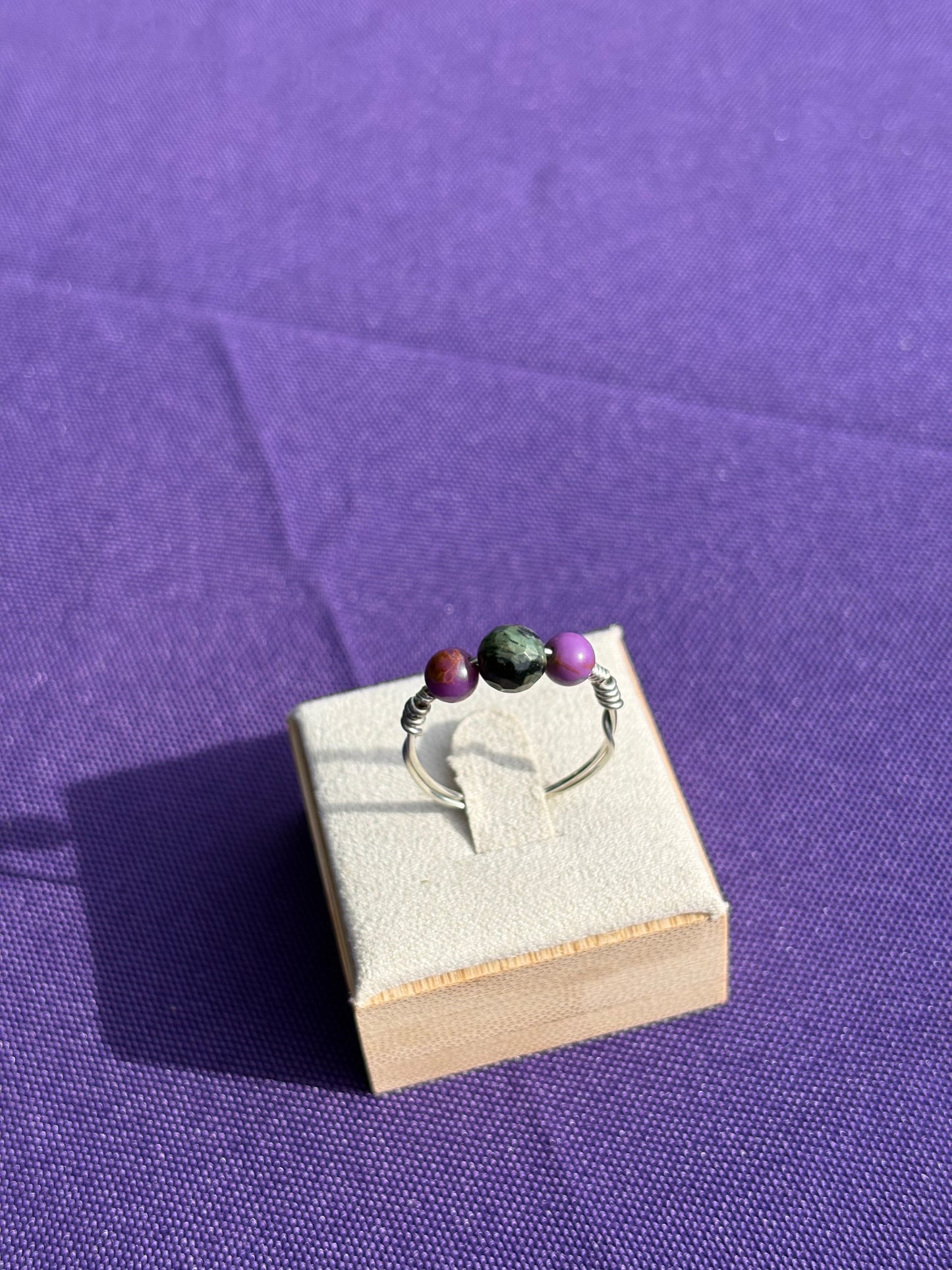 Kambaba Jasper & Phosphosiderite Ring