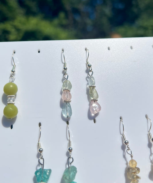 Rainbow Beryl Pixie earrings