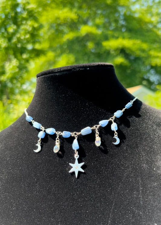 Blue Kyanite Goddess Choker