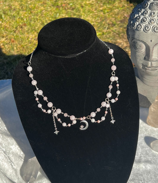 Rose Quartz Fairy Choker