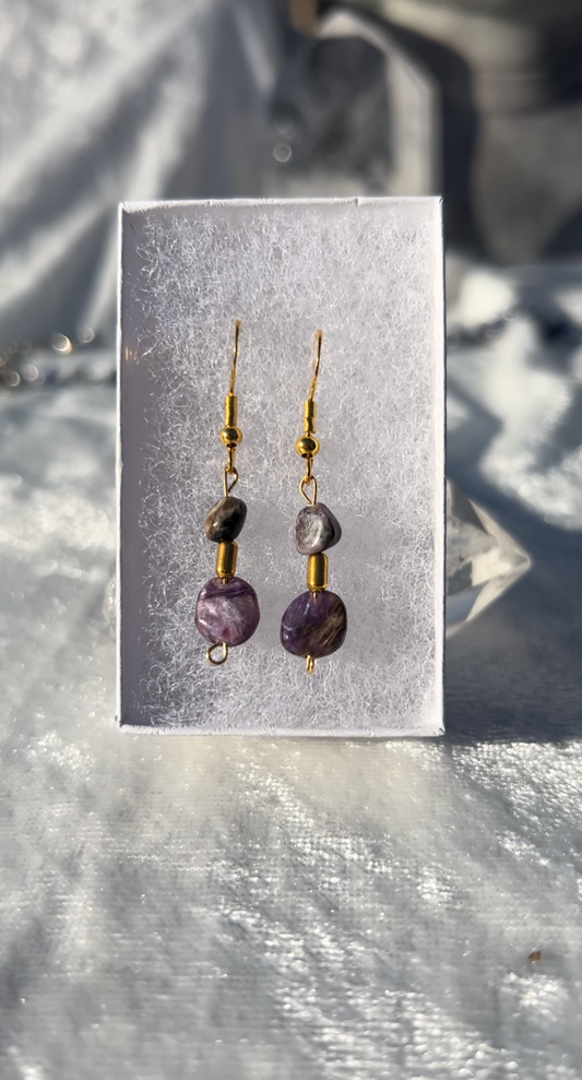 Charoite Earrings