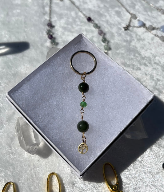 Nephrite Jade Keychain