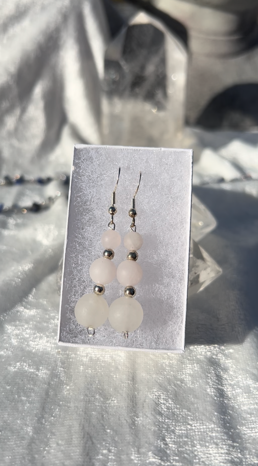 Rose Quartz Earrings