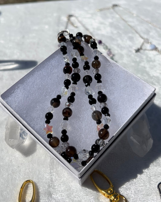 Black Onyx & Smoky Agate Wristlets