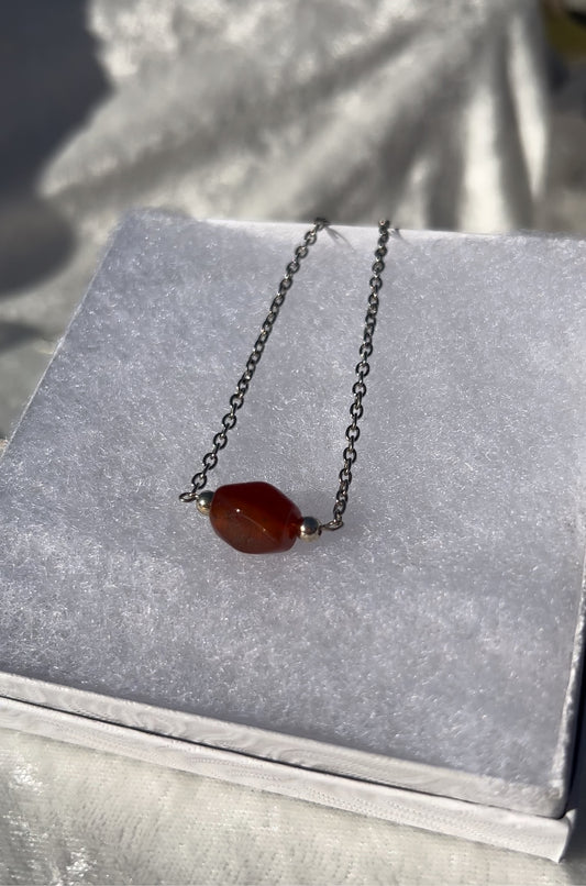 Faceted Carnelian Bracelet