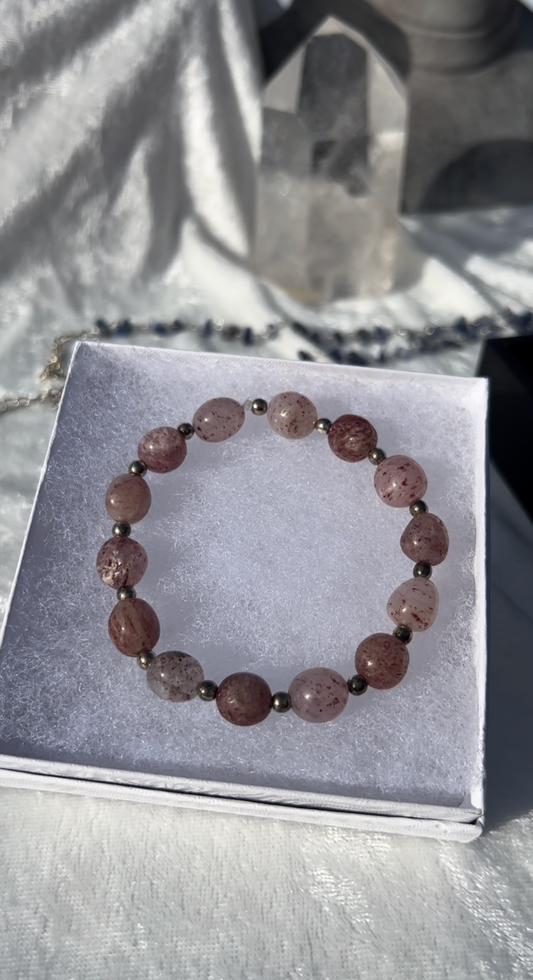 Strawberry Quartz Bracelet