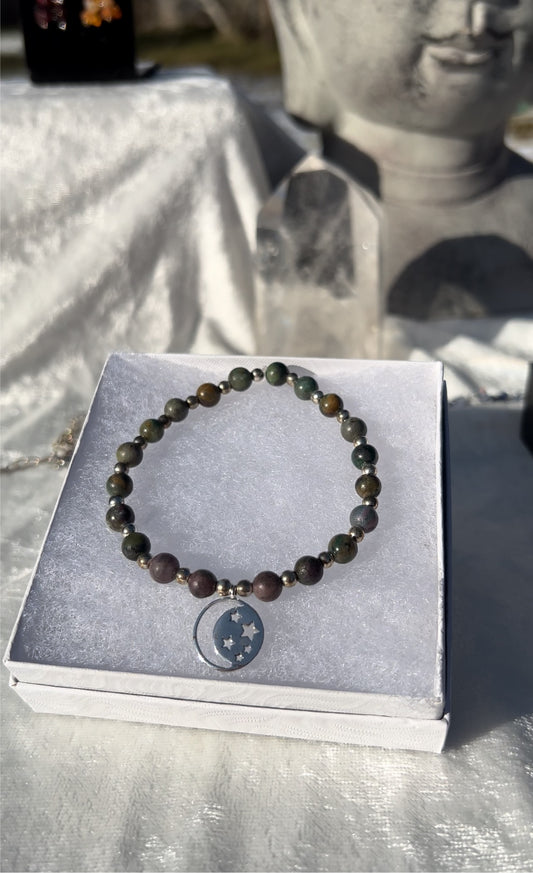 Ruby in Apatite Bracelet