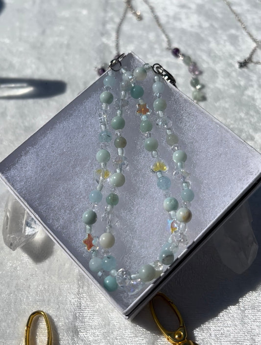 Amazonite & Aquamarine Wristlets